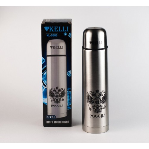 Классический термос Kelli KT-0906 0.75 л (серебристый) 3