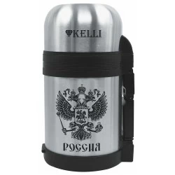 Классический термос Kelli KT-0909 0.6 л (серебристый)