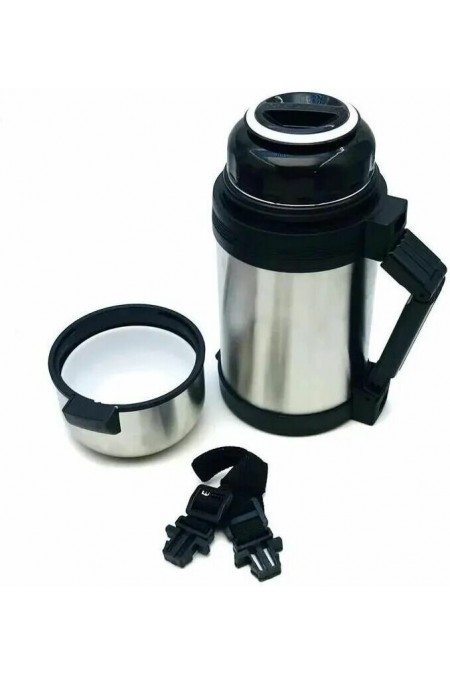 Классический термос Kelli КТ-0911 1 л (серебристый) 1