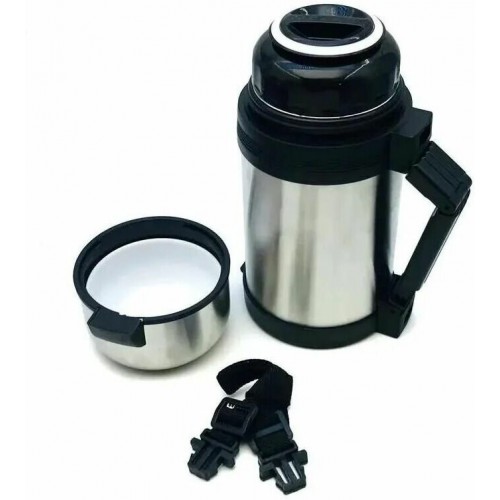 Классический термос Kelli КТ-0911 1 л (серебристый) 1