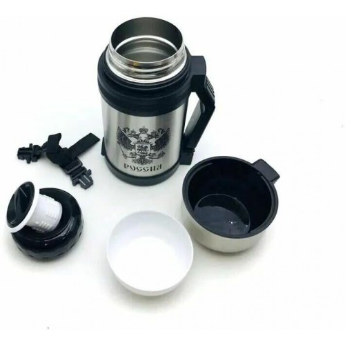 Классический термос Kelli КТ-0911 1 л (серебристый) 3