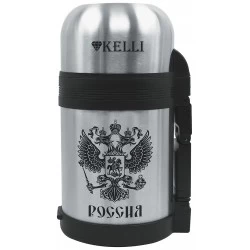 Классический термос Kelli KT-0913 1.5 л (серебристый)