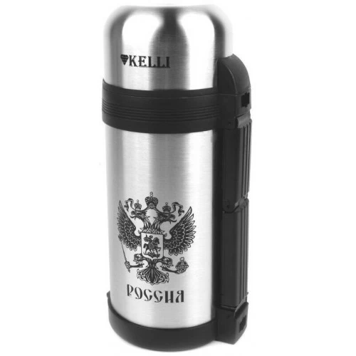 Классический термос Kelli KT-0913 1.5 л (серебристый) 1
