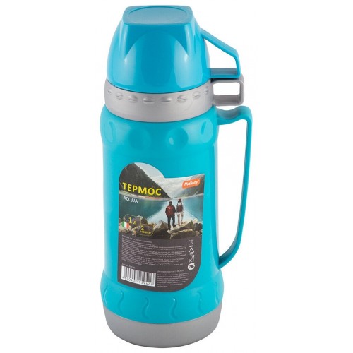 Классический термос Mallony Acqua 1 л (голубой) 2