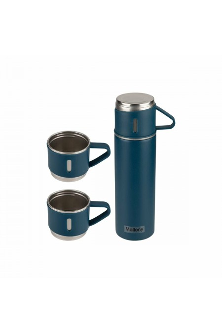 Классический термос Mallony Festa 106052 0.5 л + 3 кружки (серый) 1