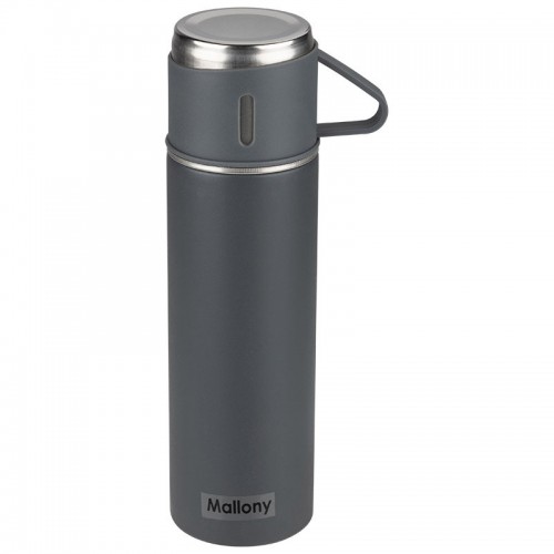 Классический термос Mallony Festa 106052 0.5 л + 3 кружки (серый) 2