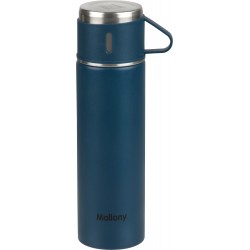 Классический термос Mallony Festa 106055 0.5 л + 3 кружки (синий)
