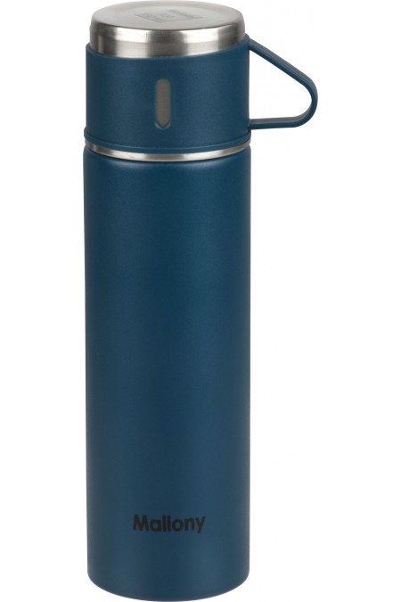Классический термос Mallony Festa 106055 0.5 л + 3 кружки (синий) 