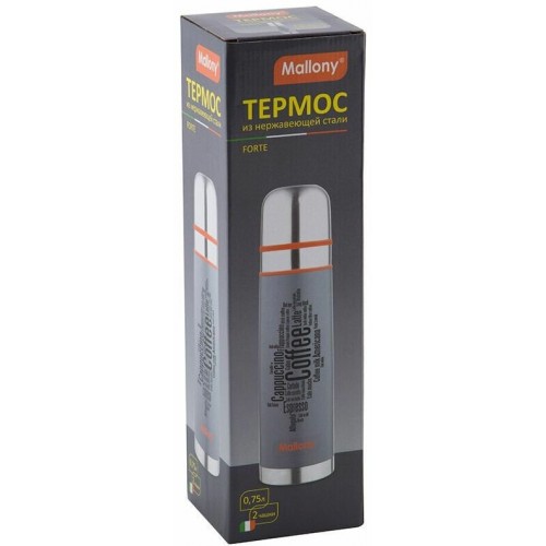 Классический термос Mallony Forte 0.75 л (серебристый/серый) 3
