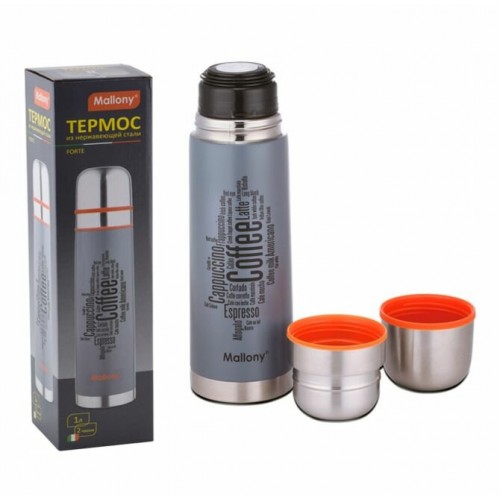 Классический термос Mallony Forte 1 л (серебристый) 5