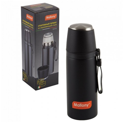 Классический термос Mallony Nero 5241 0.35 л (черный) 
