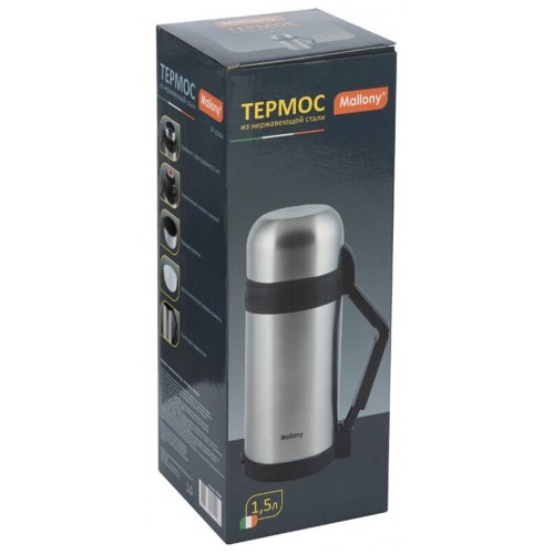 Классический термос Mallony SF-1500A 1.5 л (серебристый) 2
