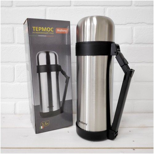 Классический термос Mallony SF-1500A 1.5 л (серебристый) 3