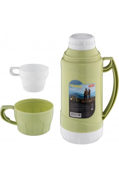 Классический термос Mallony Valente 106036 2 чашки 1 л (зеленый) 1