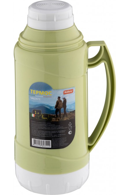 Классический термос Mallony Valente 106036 2 чашки 1 л (зеленый) 2