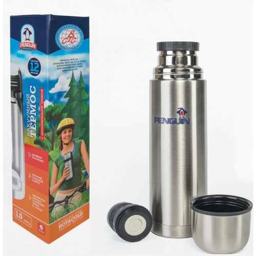 Классический термос Penguin BK-20D 1 л (серебристый) 7