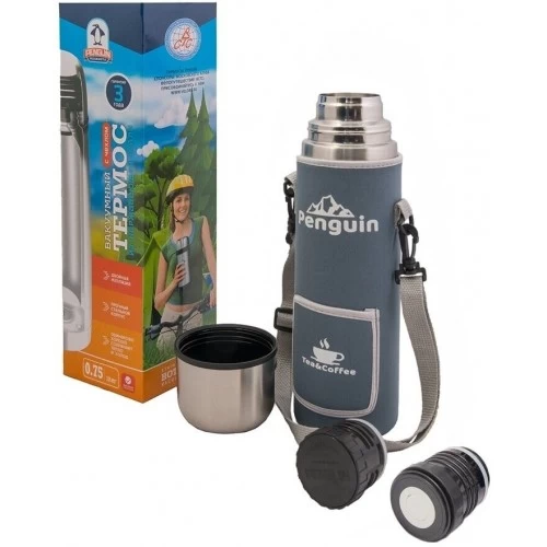 Классический термос Penguin BK-21P 0.75 л (серебристый/синий) 4