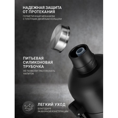 Классический термос TalleR TR-98182 0.5 л (черный матовый) 5