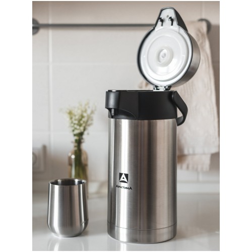 Помповый термос Арктика 501-3000 3 л (серебристый) 5