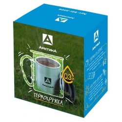 Термокружка Арктика 801-300К с карабином 0.3 л (серебристый)