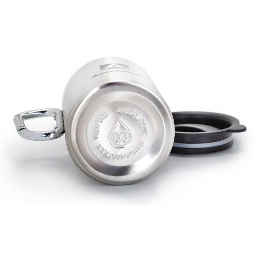 Термокружка Арктика 801-300К с карабином 0.3 л (серебристый) 1