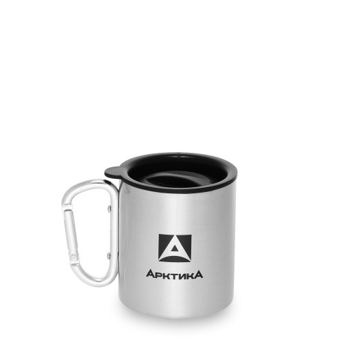 Термокружка Арктика 801-300К с карабином 0.3 л (серебристый) 3