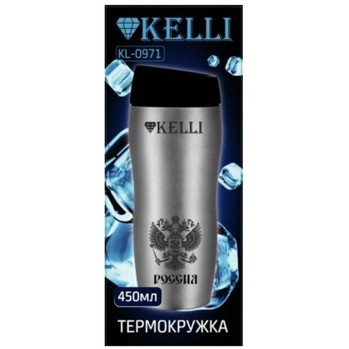Термокружка Kelli KL-0971 0.45 л (серебристый) 1