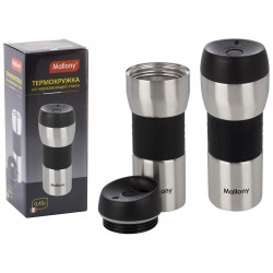 Термокружка Mallony Turistica 0.45 л (серебристый)