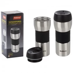 Термокружка Mallony Turistica 0.45 л (серебристый)