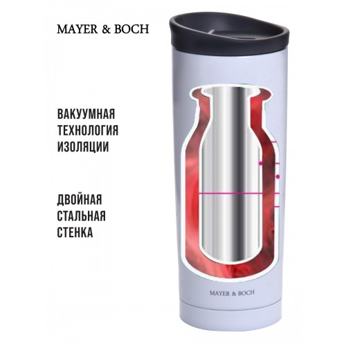 Термокружка MAYER BOCH 30513 0.45 л (белый) 6