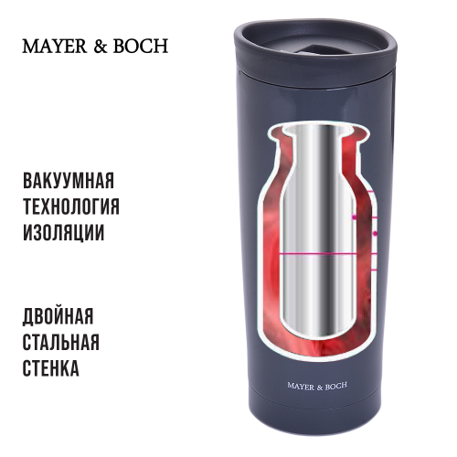 Термокружка MAYER BOCH 30538 0.45 л (серый) 5