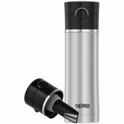 Термокружка Thermos NS-403 BK 0.47 л (серебристый)