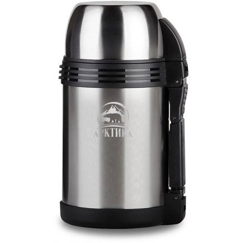 Термос для еды Арктика 205-1000 1 л (серебристый/белый) 6