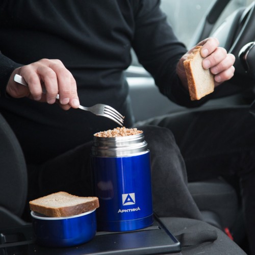 Термос для еды Арктика 302-750 0.75 л (синий/белый) 1