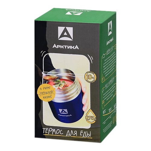 Термос для еды Арктика 302-750 0.75 л (синий/белый) 8