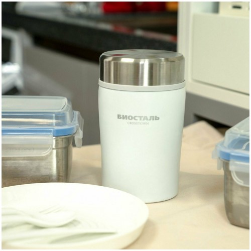 Термос для еды Biostal NTD-500 0.5 л (белый) 4