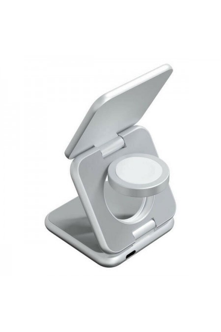 Беспроводная зарядная панель Magssory Fold Pro WCH063 Qi2 (серебристый) 3