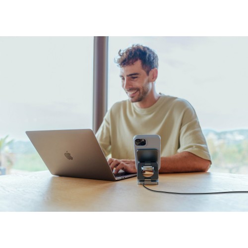 Беспроводное зарядное устройство uBear Balance 3 в 1 Для IPhone, Apple Watch, Airpods, 25W (серый) 2