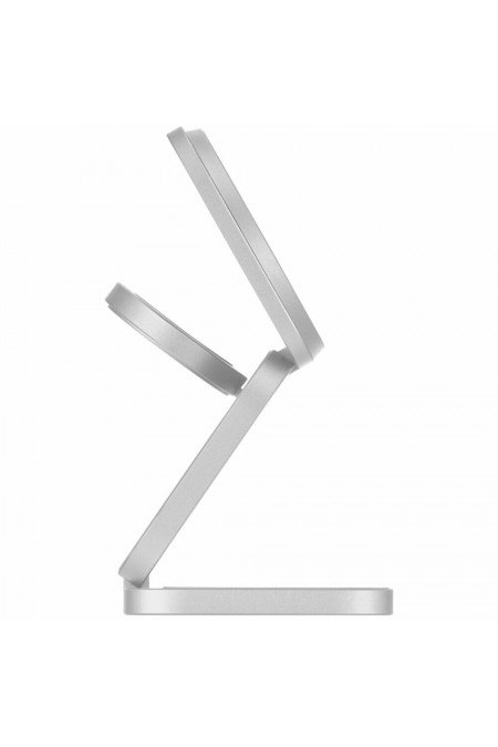 Беспроводная зарядная панель uBear Balance Slim 3 в 1 Для IPhone, Apple Watch, Airpods, Qi2.2 35W (серебристый) 3