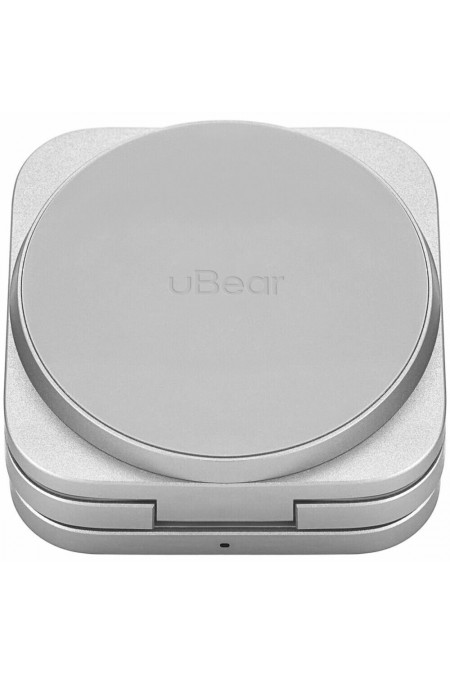 Беспроводная зарядная панель uBear Balance Slim 3 в 1 Для IPhone, Apple Watch, Airpods, Qi2.2 35W (серебристый) 4