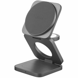 Беспроводная зарядная панель uBear Balance Slim 3 в 1 Для IPhone, Apple Watch, Airpods, Qi2.2 35W (серый)