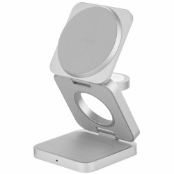 Беспроводная зарядная панель uBear Balance Ultra Qi2.2 3 в 1 Для IPhone, Apple Watch, Airpods, 35W (серебристый)