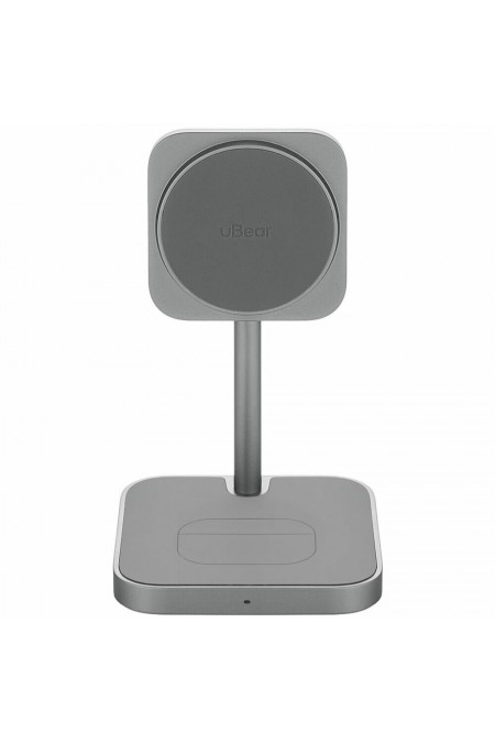 Беспроводная зарядная панель uBear Evoke Qi2.2 3 в 1 Для IPhone, Apple Watch, Airpods, 25W (серый) 2