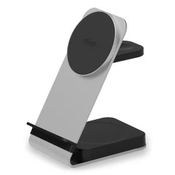 Беспроводное зарядное устройство uBear Level Pro Galaxy Watch Edition 3 в 1 (серебристый)