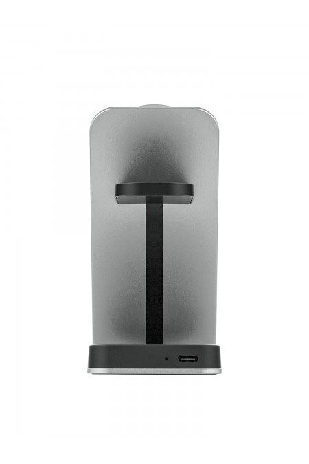 Беспроводная зарядная панель uBear Level Ultra 3 в 1 Для IPhone Apple Watch Airpods Qi2 25W (серебристый) 4