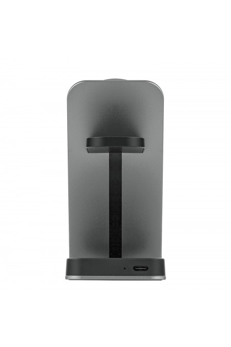 Беспроводная зарядная панель uBear Level Ultra 3 в 1 Для IPhone Apple Watch Airpods Qi2 25W (серый) 3