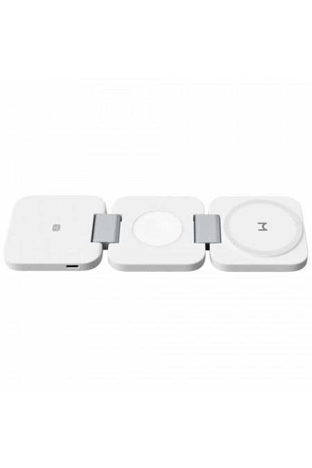 Беспроводное зарядное устройство Magssory Flex WCH013 3 в 1 Для IPhone, Apple Watch, Airpods, 22W (белый) 2