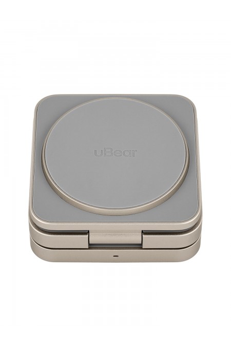 Беспроводное зарядное устройство uBear Balance 3 в 1 Для IPhone, Apple Watch, Airpods, 25W (титан) 3