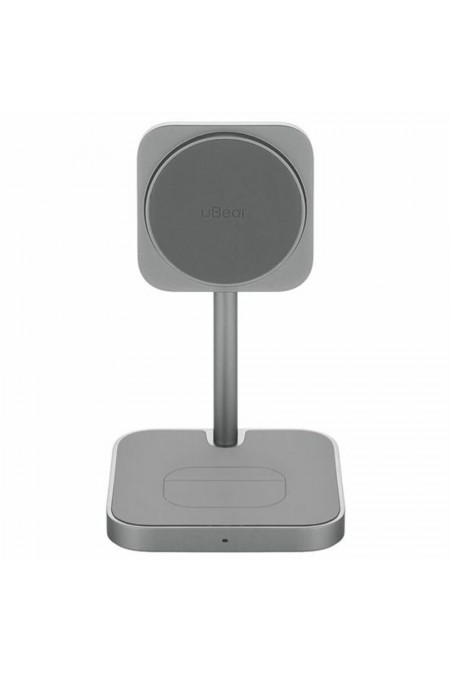 Беспроводное зарядное устройство uBear Balance Kevlar 3 в 1 Для IPhone, Apple Watch, Airpods, 25W (серый) 1