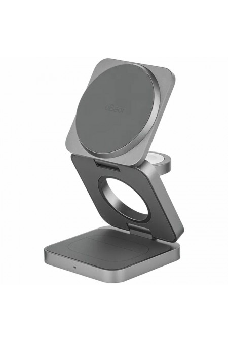 Беспроводное зарядное устройство uBear Balance Ultra 3 в 1 Для IPhone, Apple Watch, Airpods, 25W (серый) 